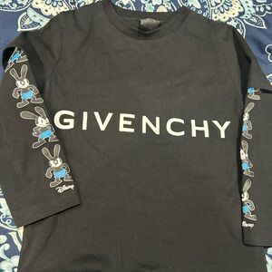 Givenchy Disney Kids Black and Blue Long Sleeve Tee